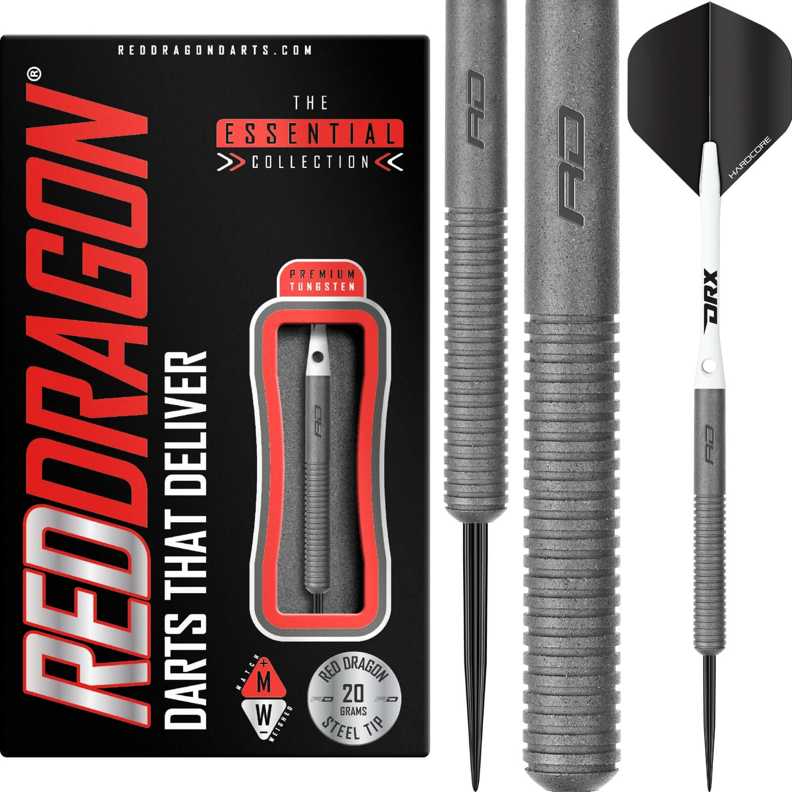 Darts - Red Dragon - Wayne Warren Darts - Steel Tip - 85% Tungsten - 20g 