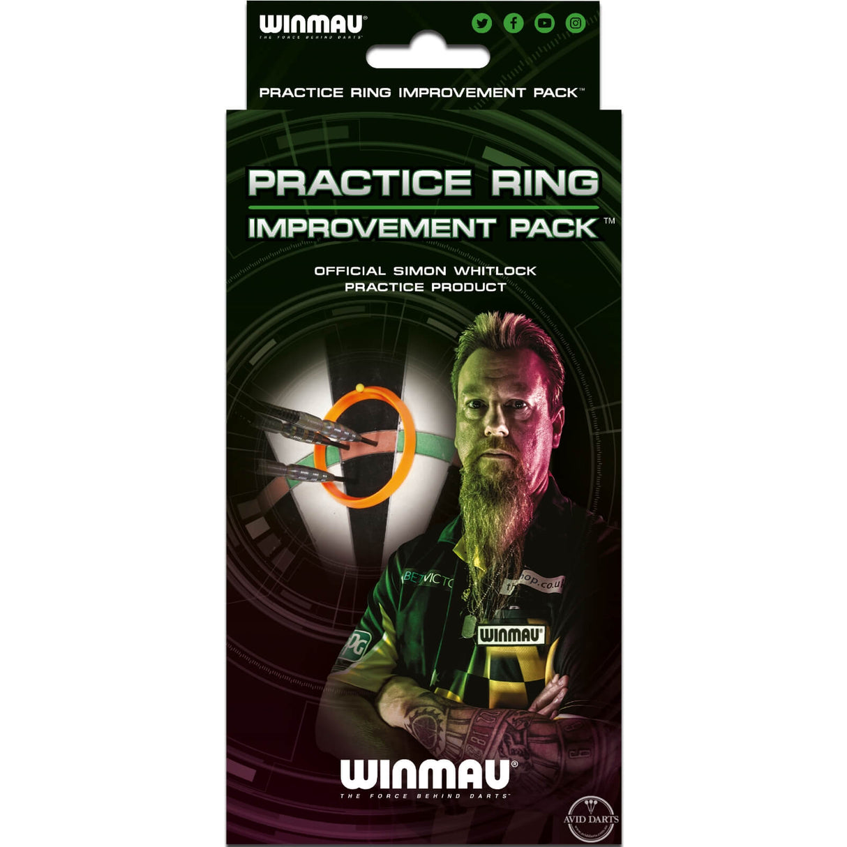 Winmau - Simon Whitlock Darts Practice Ring Improvement Pack -