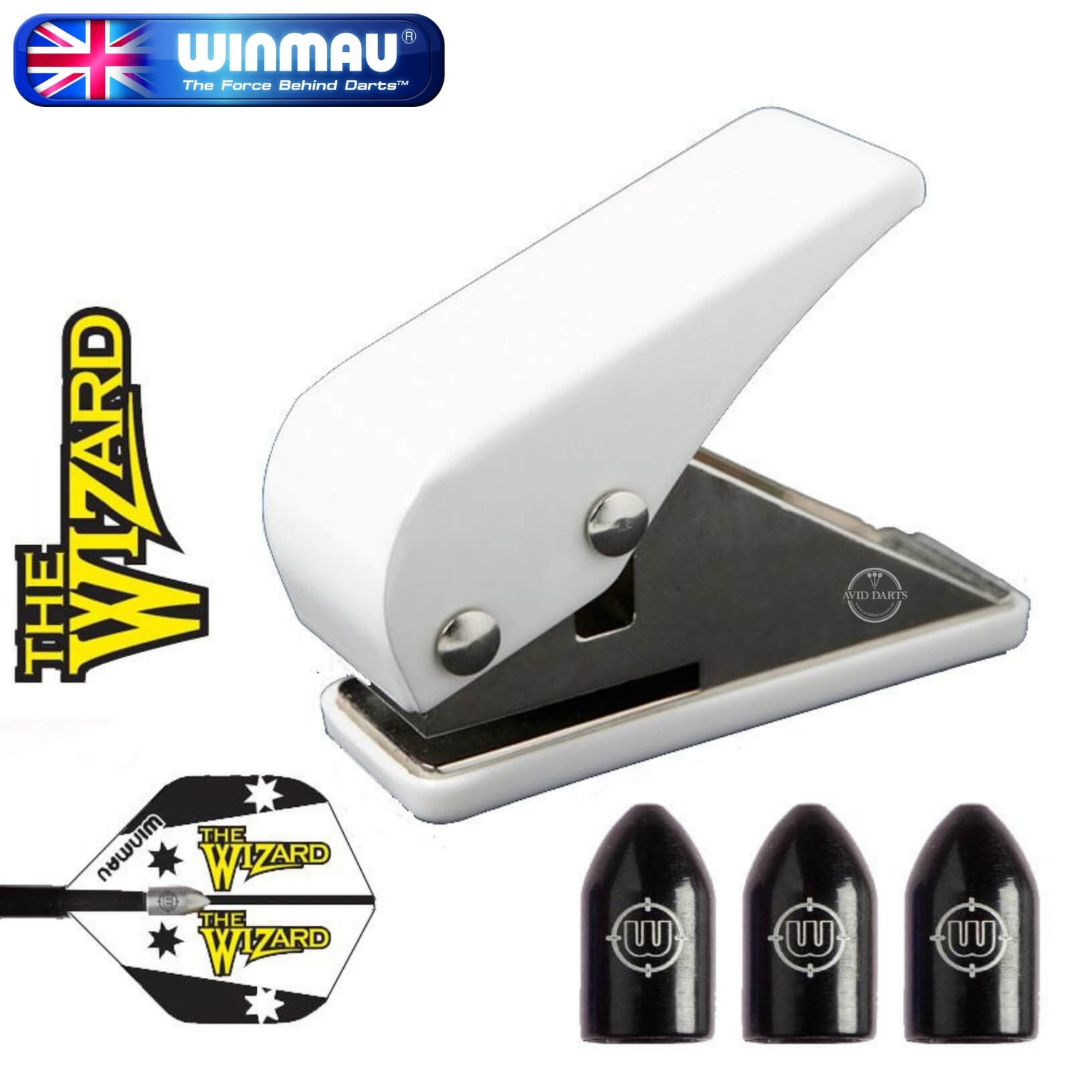 Winmau - Whizlock Dart Flight Punch & Caps -