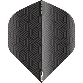 Red Dragon - Hardcore Radical Woven Pattern - Big Wing Dart Flights - Black