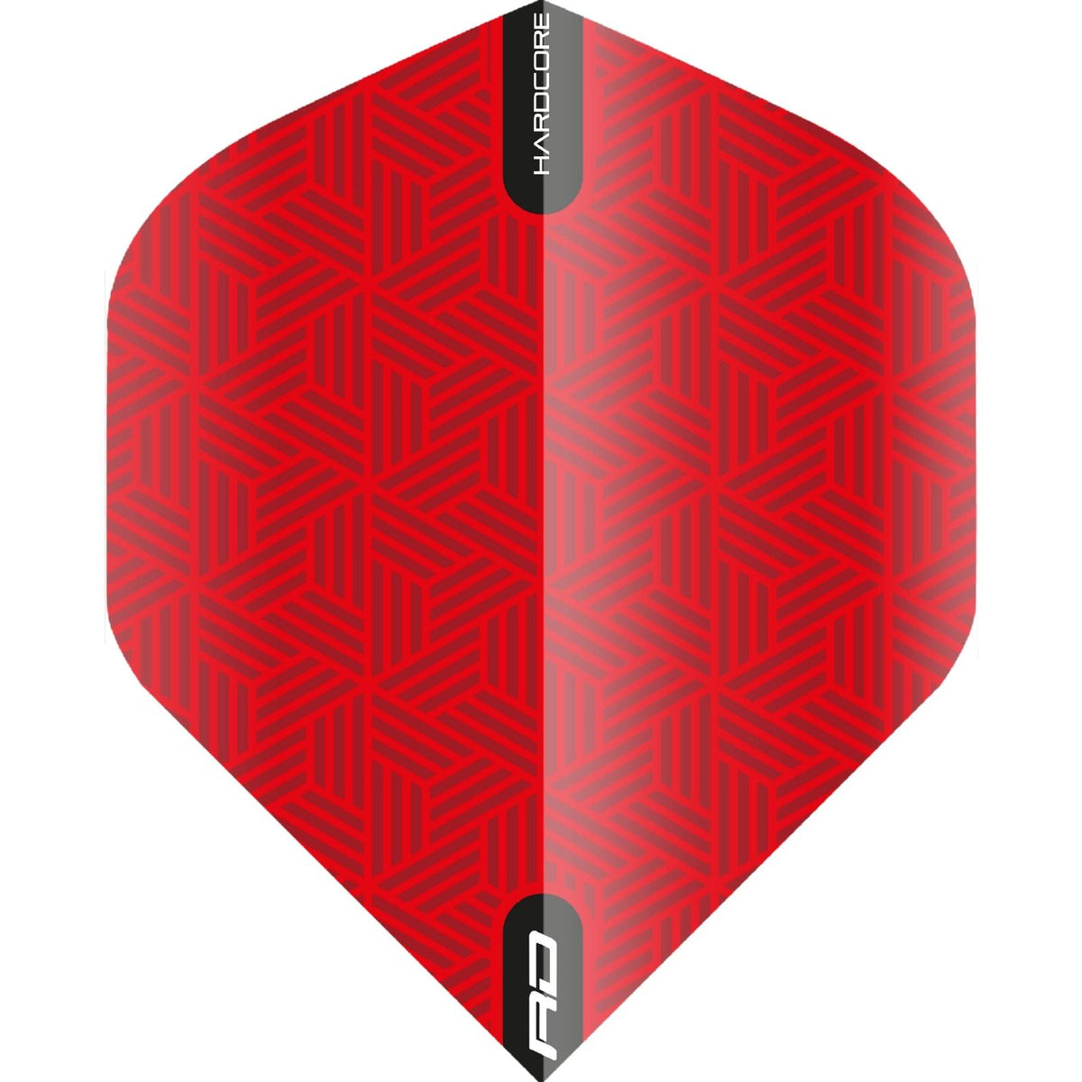 Dart Flights - Red Dragon - Hardcore Radical Woven Pattern - Big Wing Dart Flights Red