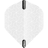 Red Dragon - Hardcore Radical Woven Pattern - Big Wing Dart Flights - White