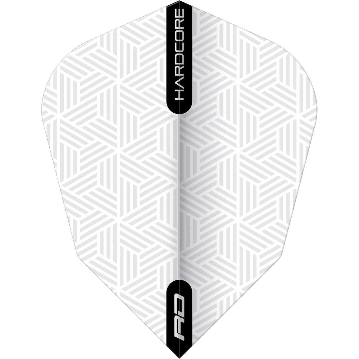 Red Dragon - Hardcore Radical Woven - V-Standard Dart Flights - White
