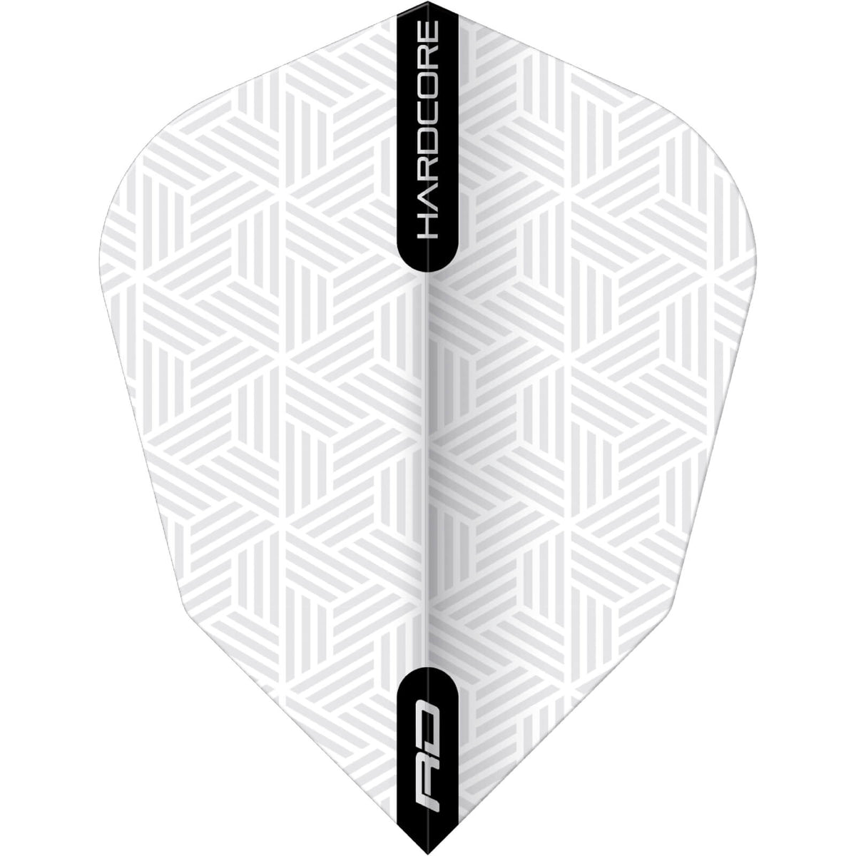 Dart Flights - Red Dragon - Hardcore Radical Woven - V-Standard Dart Flights White