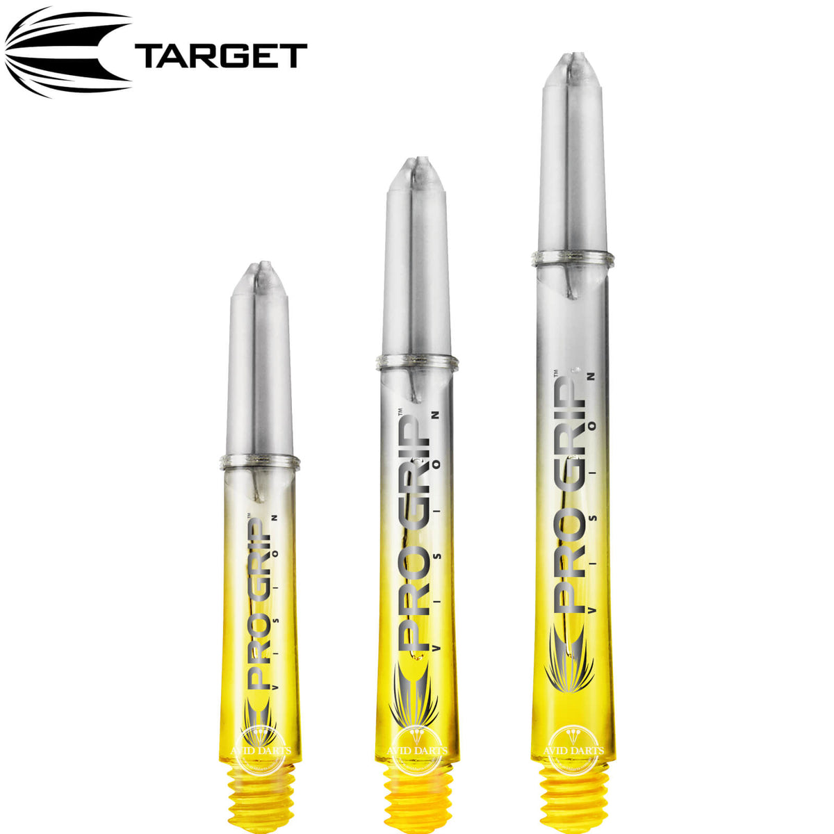 Dart Shafts - Target - Pro Grip Vision Nylon Dart Shafts Short (34mm) / Yellow