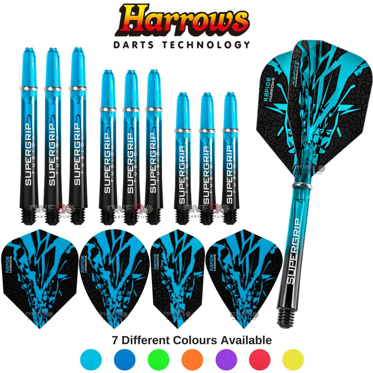 Training Accessories - Harrows - Rapide-X - Darts Test Setup Combination Kit Aqua Blue