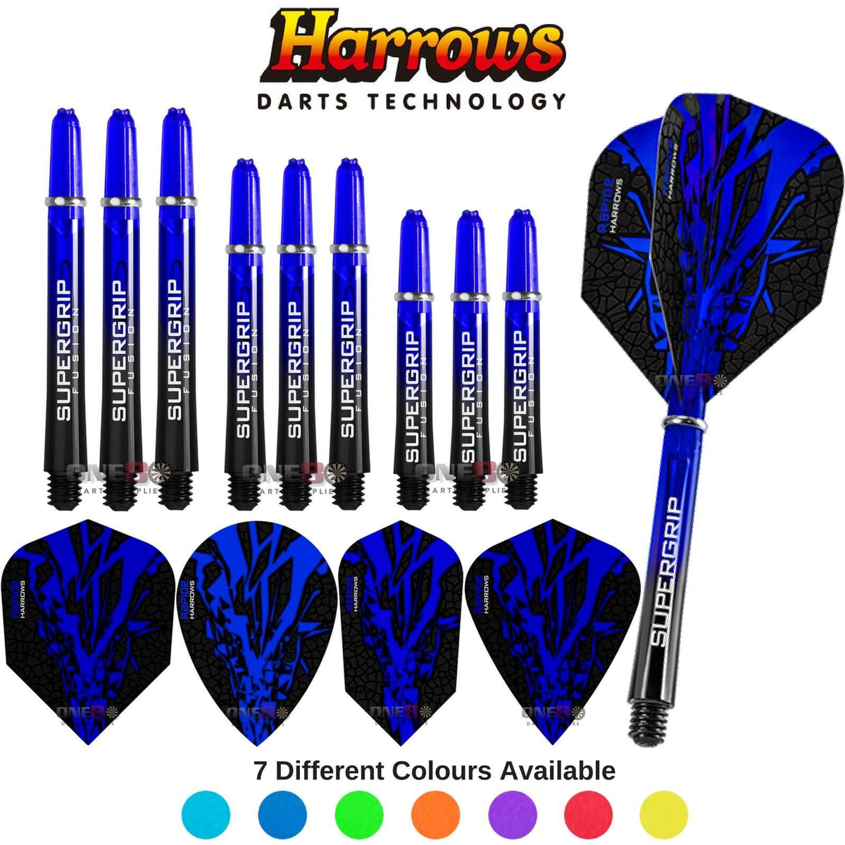 Training Accessories - Harrows - Rapide-X - Darts Test Setup Combination Kit Dark Blue