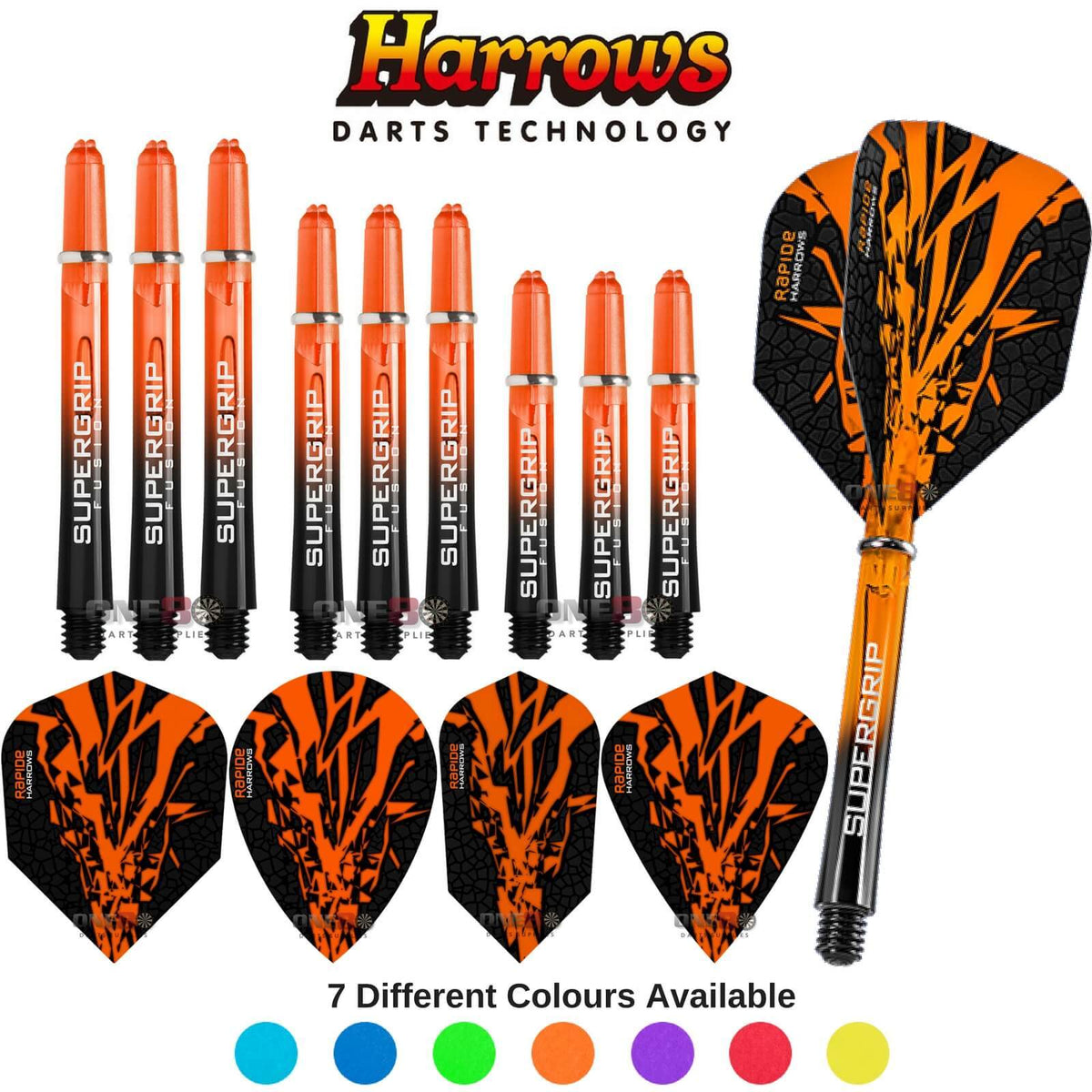 Training Accessories - Harrows - Rapide-X - Darts Test Setup Combination Kit Orange