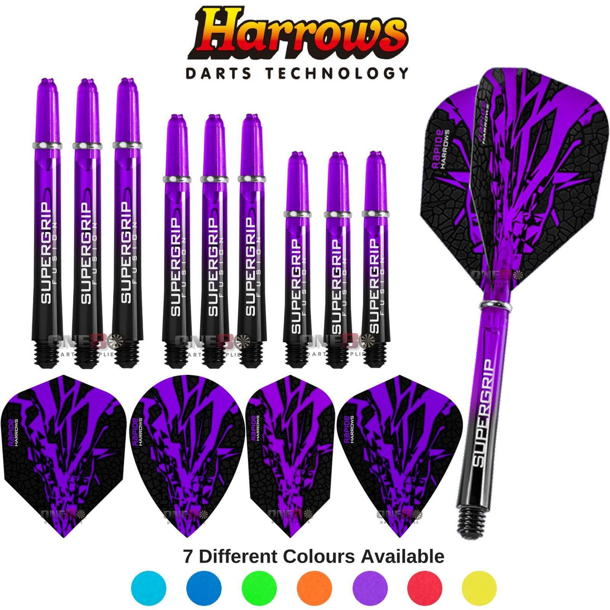 Training Accessories - Harrows - Rapide-X - Darts Test Setup Combination Kit Purple