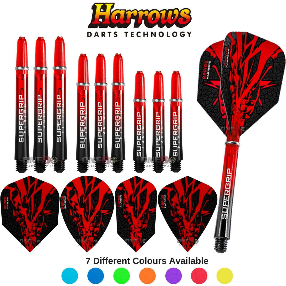 Training Accessories - Harrows - Rapide-X - Darts Test Setup Combination Kit Red