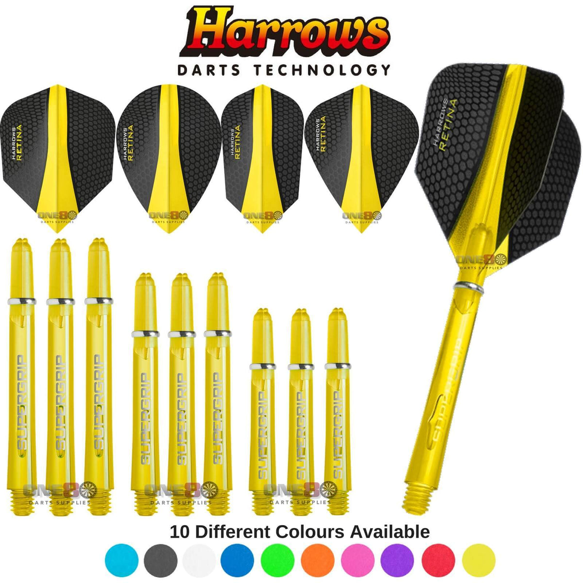 Training Accessories - Harrows - Retina - Darts Test Setup Combination Kit Yellow