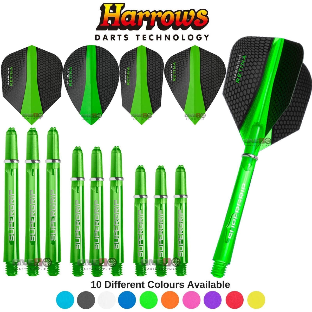 Training Accessories - Harrows - Retina - Darts Test Setup Combination Kit Green