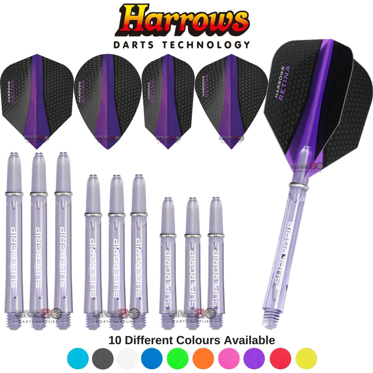 Training Accessories - Harrows - Retina - Darts Test Setup Combination Kit Purple