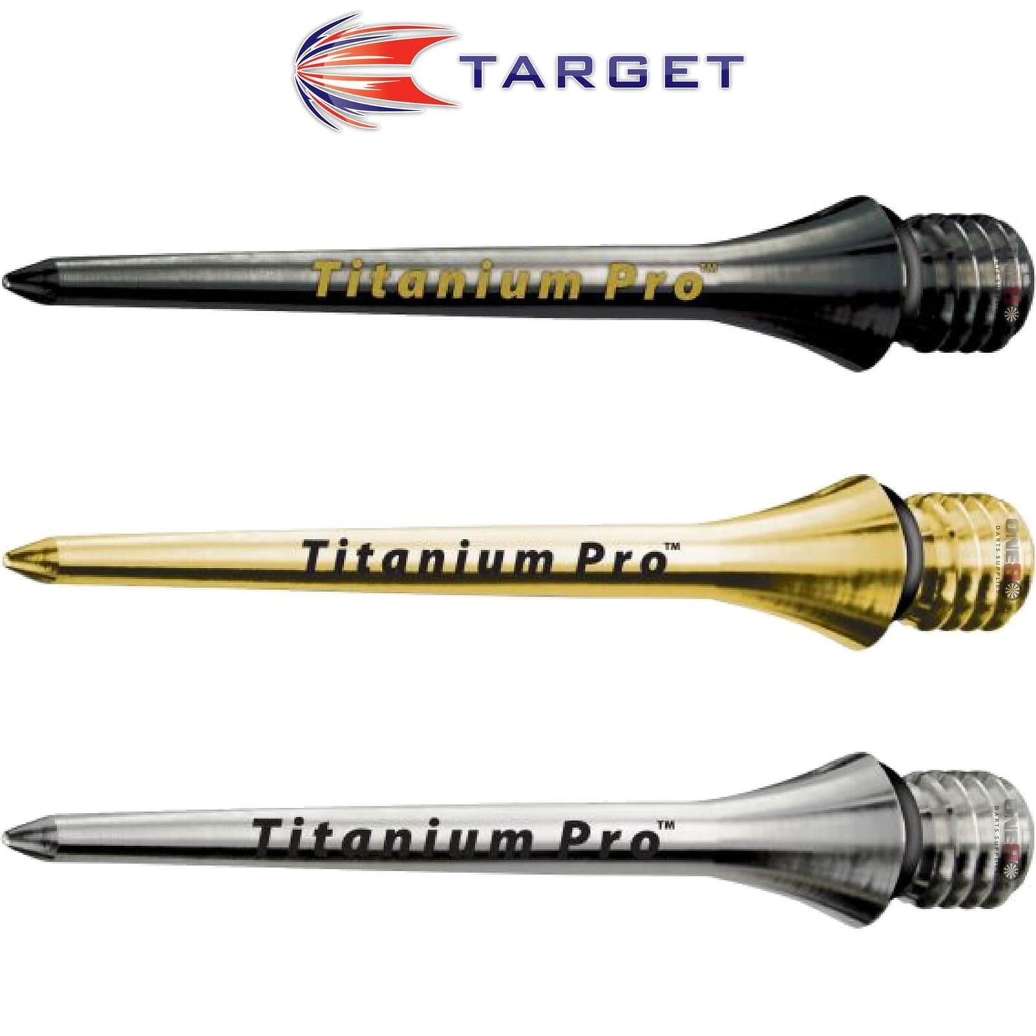 Target - Titanium Pro Smooth Conversion Dart Points - 26mm 30mm -
